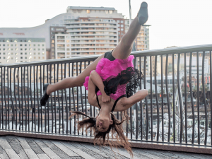 Jessica Feltham in an aerial