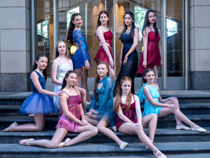 Contemporary dancers at Hornsby Dance Studios